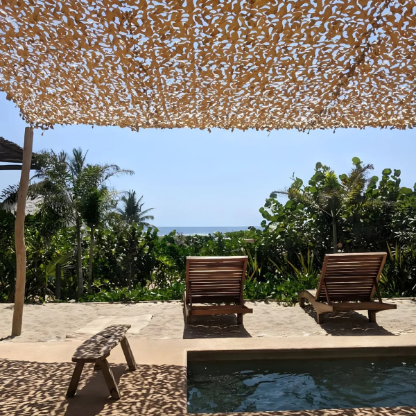 Filet de camouflage Camoshadow Beige - Renforcé câble acier