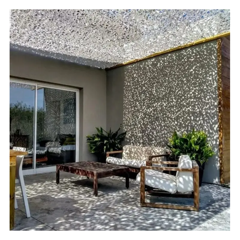 Filet de camouflage Camoshadow Blanc - Renforcé câble acier